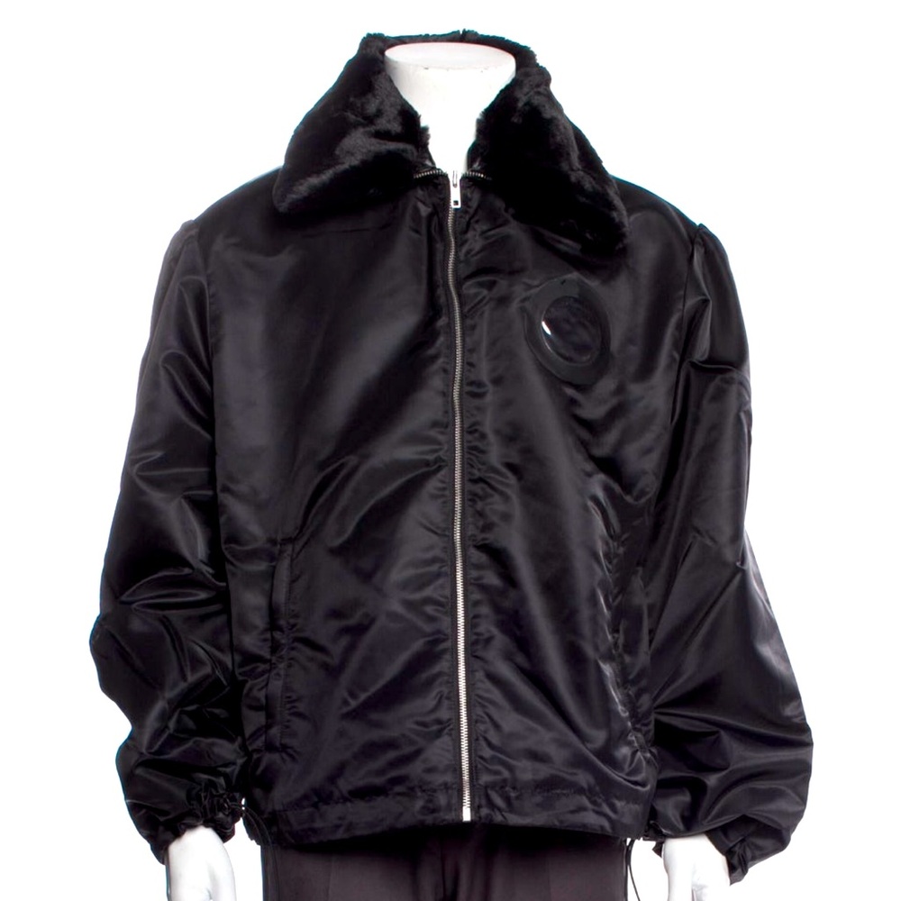 Auth Random Identities Black Bomber Jacket